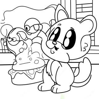 Riley Playing With Friends Coloring Page 64574-51757