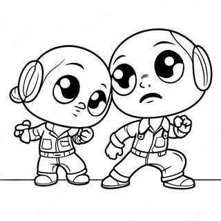 Huey And Riley In Action Coloring Page 6457-5270