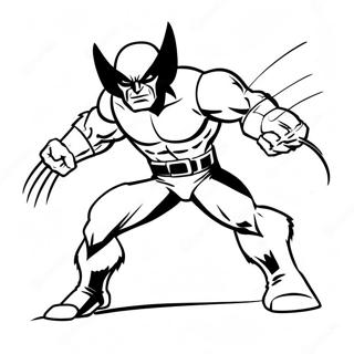 Wolverine In Action Coloring Page 64594-51778