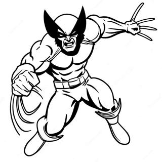 Wolverine In Action Coloring Page 64594-51780