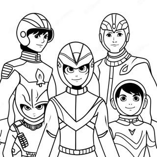 Colorful Spirit Rangers Adventure Coloring Page 64604-51787