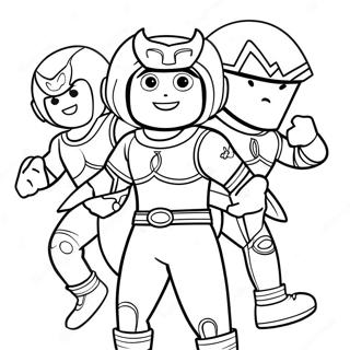 Colorful Spirit Rangers Adventure Coloring Page 64604-51788