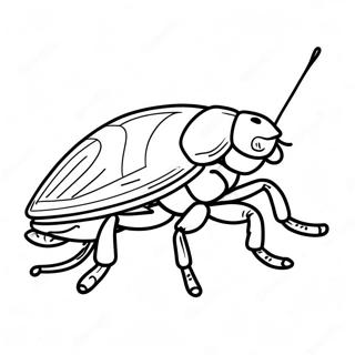 Cockroach Coloring Pages