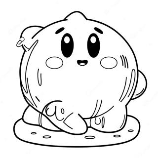 Ice Kirby Coloring Pages