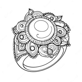 Simple Ring Coloring Page 64663-51822