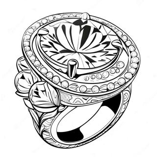 Sparkling Diamond Ring Coloring Page 64664-51826