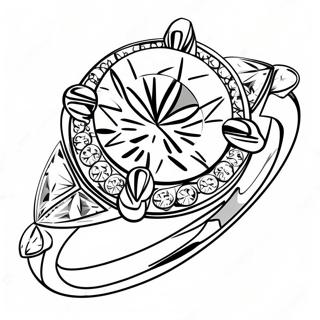 Sparkling Diamond Ring Coloring Page 64664-51827