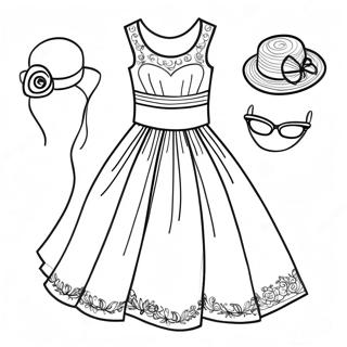 Fashionable Chic Coloring Pages