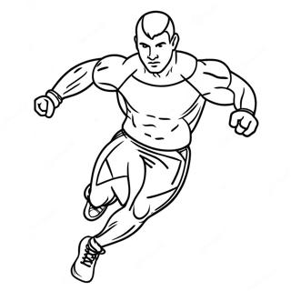 Under Armour Athlete In Action Coloring Page 64674-51838