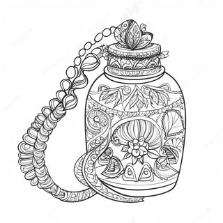 Trendy Fashion Accessories Coloring Page 6467-5280