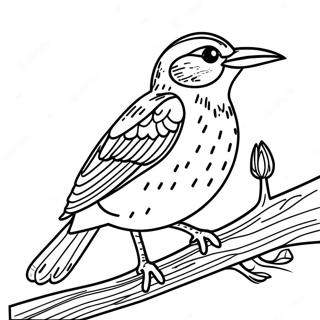 Western Meadowlark Singing Coloring Page 64683-51843