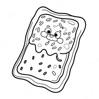 Delicious Frosted Pop Tart Coloring Page 64704-51858