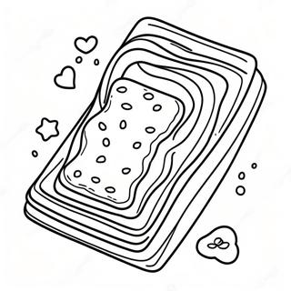 Delicious Frosted Pop Tart Coloring Page 64704-51860