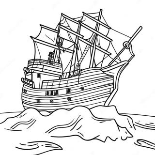 Shipwreck Scene Coloring Page 64723-51875