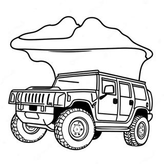 Cool Hummer Off Road Coloring Page 64734-51887