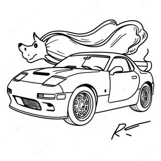 Rx7 Sports Car Coloring Page 64743-51891