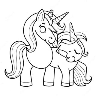 Sisters Series 3 Unicorn Lol Coloring Page 64753-51899