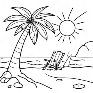 Tropical Christmas Coloring Pages