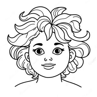 Crazy Hair Coloring Page 64793-51934