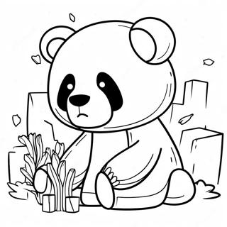 Minecraft Panda Coloring Page 64823-51951