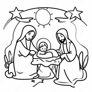 Jesus Birth Coloring Pages