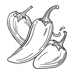 Chili Pepper Coloring Page 64843-51971