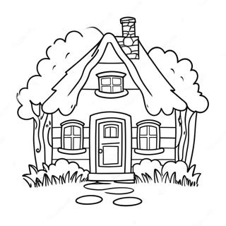 Cozy Cottage Coloring Page 64854-51981