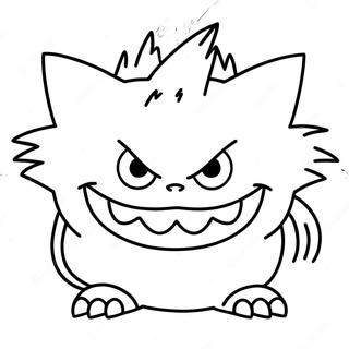 Gengar Coloring Pages