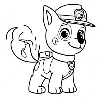 Tracker Paw Patrol Coloring Pages