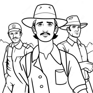 Tracker With Friends Coloring Page 64874-52000