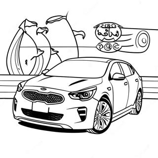 Kia Car Coloring Page 64883-52006