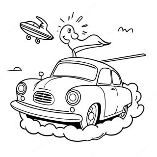 Flying Car Coloring Page 64893-52014