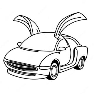 Futuristic Flying Car Coloring Page 64894-52010