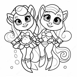 The Dazzlings Coloring Page 64903-52017