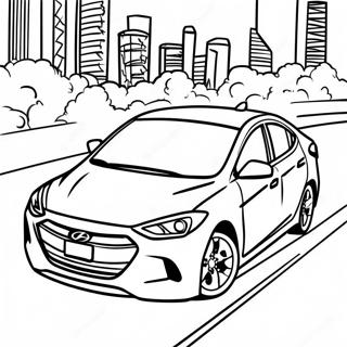 Hyundai Elantra In Motion Coloring Page 64914-52026