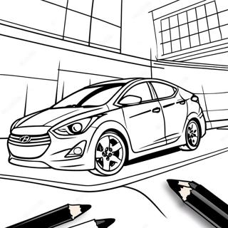 Hyundai Elantra In Motion Coloring Page 64914-52028