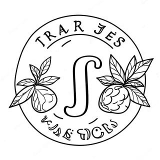 Trader Joe S Logo Coloring Page 64923-52036