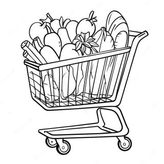 Trader Joe S Shopping Cart Coloring Page 64924-52037