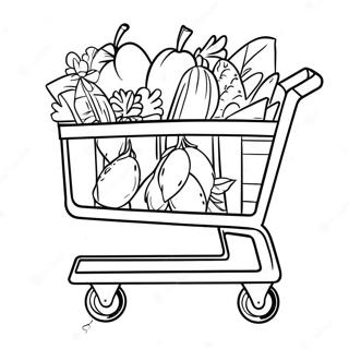 Trader Joe S Shopping Cart Coloring Page 64924-52038