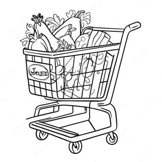 Trader Joe S Shopping Cart Coloring Page 64924-52040