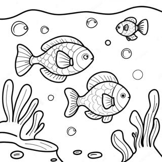 Colorful Fortnite Fishy Underwater Scene Coloring Page 64944-52053