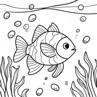 Colorful Fortnite Fishy Underwater Scene Coloring Page 64944-52055