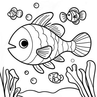 Colorful Fortnite Fishy Underwater Scene Coloring Page 64944-52056