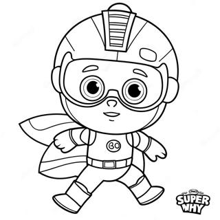 Super Why Coloring Page 6496-5296