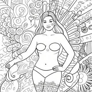 Body Positivity Affirmation Coloring Page 64973-52075