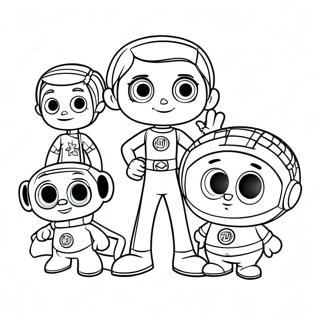 Super Why And Friends Coloring Page 6497-5297