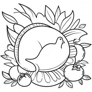 Thanksgiving Themed Addition Coloring Page 64994-52095