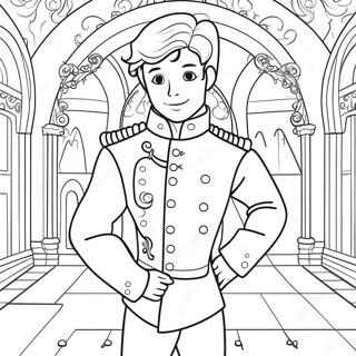 Charming Prince In A Royal Castle Coloring Page 65004-52114