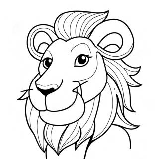 Alex The Lion Coloring Page 65043-52127