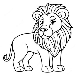 Alex The Lion Coloring Page 65043-52128